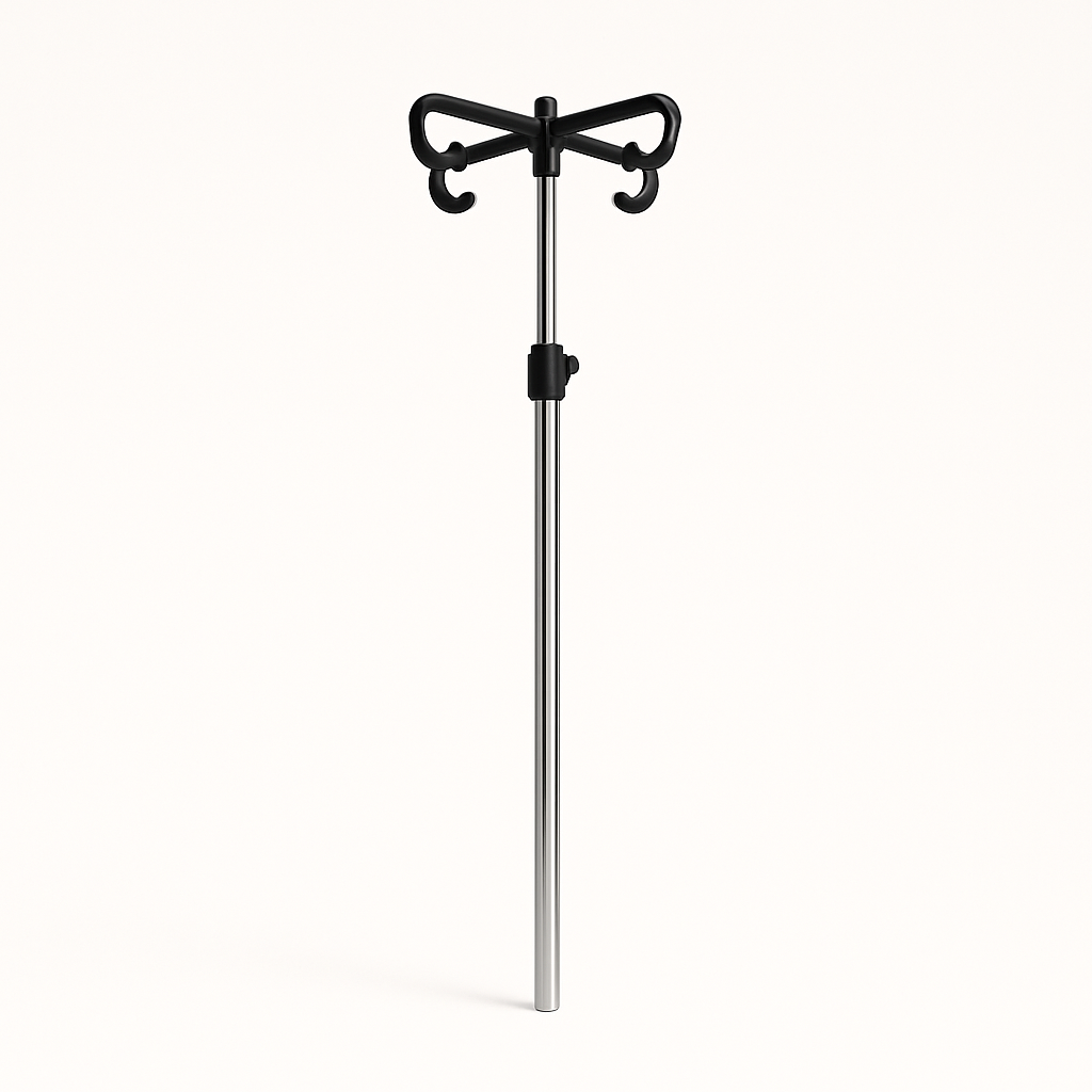 Haste de soro inox para camas hospitalares (ref. 10.AC.1059.O)