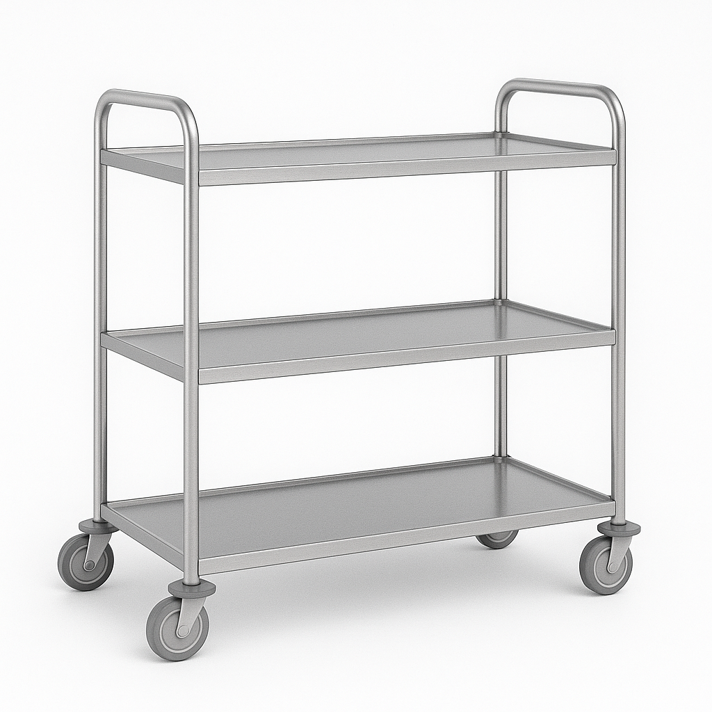 Carro de transporte de roupa limpa em aço inoxidável (ref. 10.CR.1571)