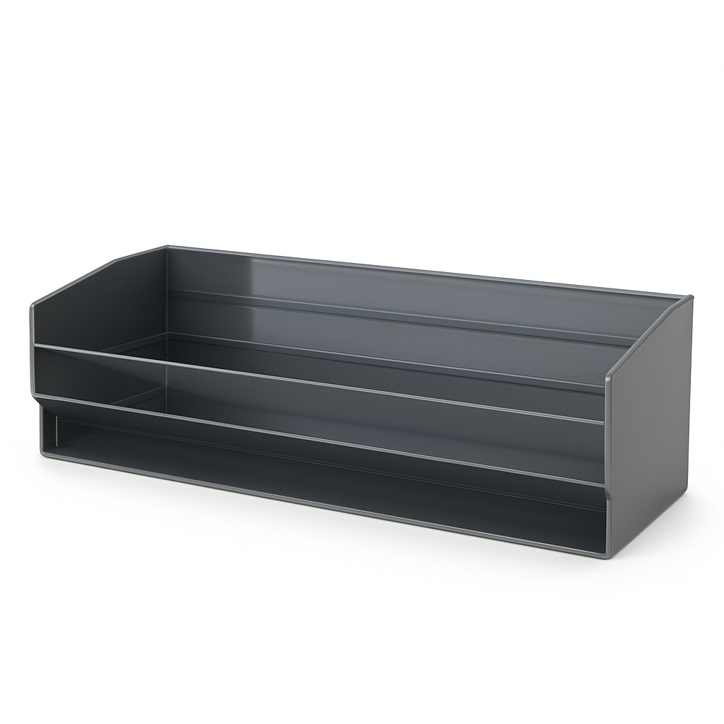 Tabuleiro suporte contaminados c/ sup. fix. em inox (ref. 10.CR.1589.Q)