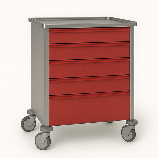 Carro de assistência, estrutura em inox (ref. 10.CR.1589)