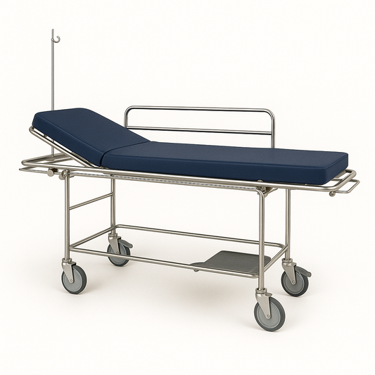 Maca bipar�da em inox c/ grades e colchão (ref. 10.MA.1725)