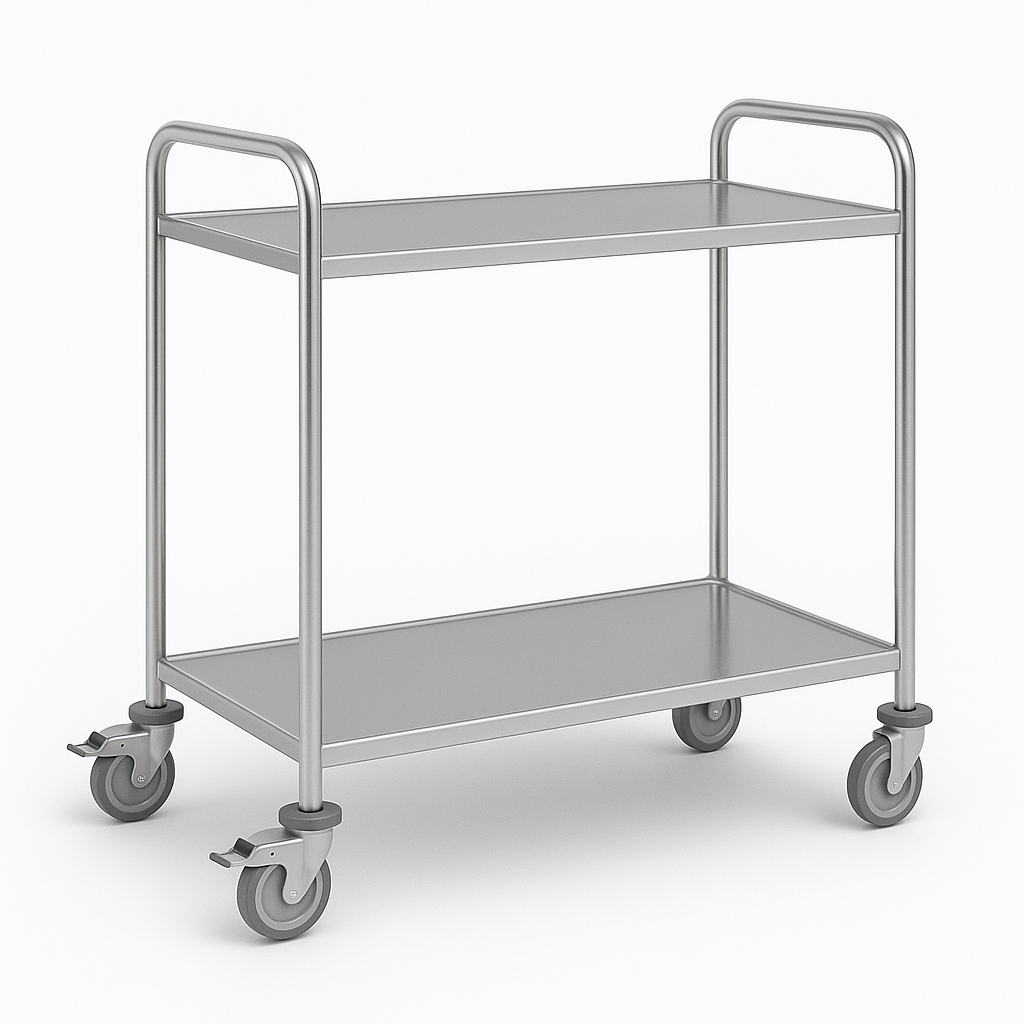 Carro de transporte de roupa limpa em aço inoxidável (ref. 10.1571.A.3156)