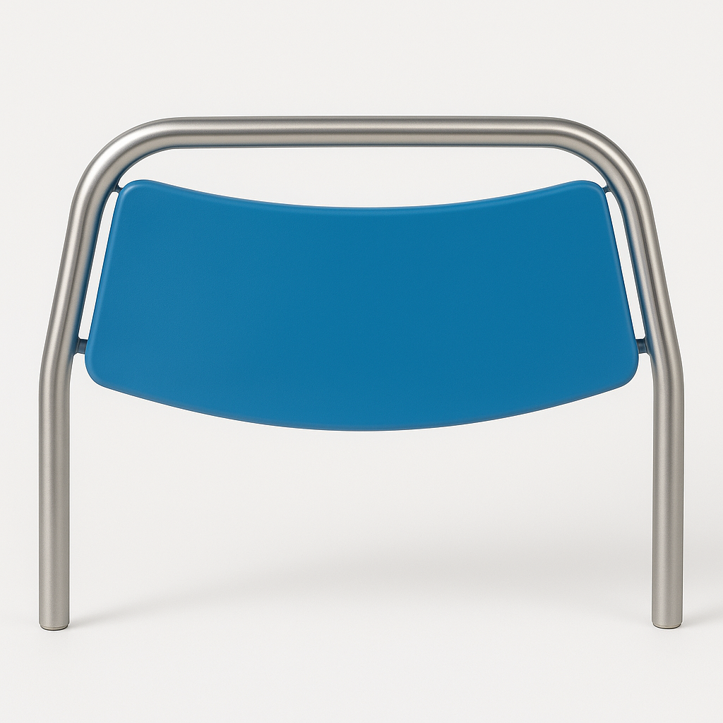 Conjunto cabeceiras em fenólico c/aro em aço inox p/ cama hospitalar mododelo inês (ref. 10.AC.1057)