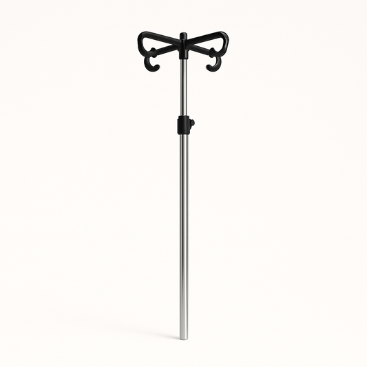 Haste de soro inox para camas hospitalares (ref. 10.AC.1059.I)