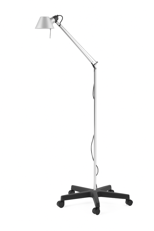 Candeeiro haste flexível s/ lâmpada, em aço inoxidável (ref. 10.AD.1418)