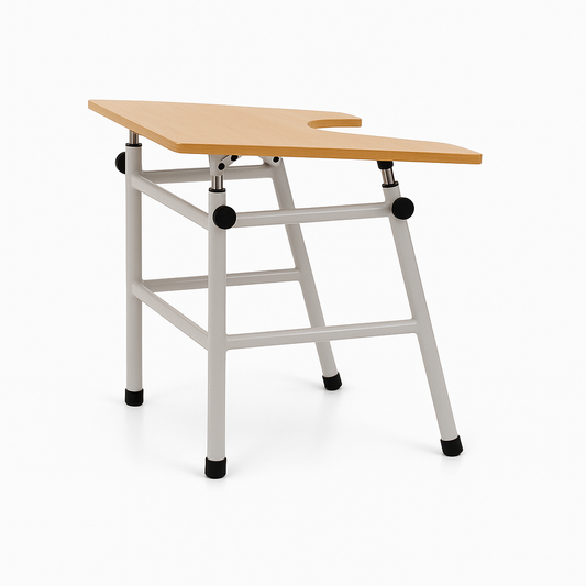 Mesa de trabalho fisioterapia c/ ajuste de altura e inclinação (ref. 10.FI.5065)