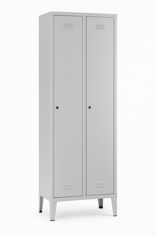 Armário ves�ário, duplo, em aço c/ acabamento epoxy (ref. 10.VE.3005)